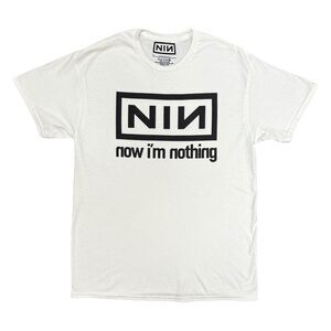 Nine Inch Nails Unisex Adult Now I�'m Nothing T-Shirt / White